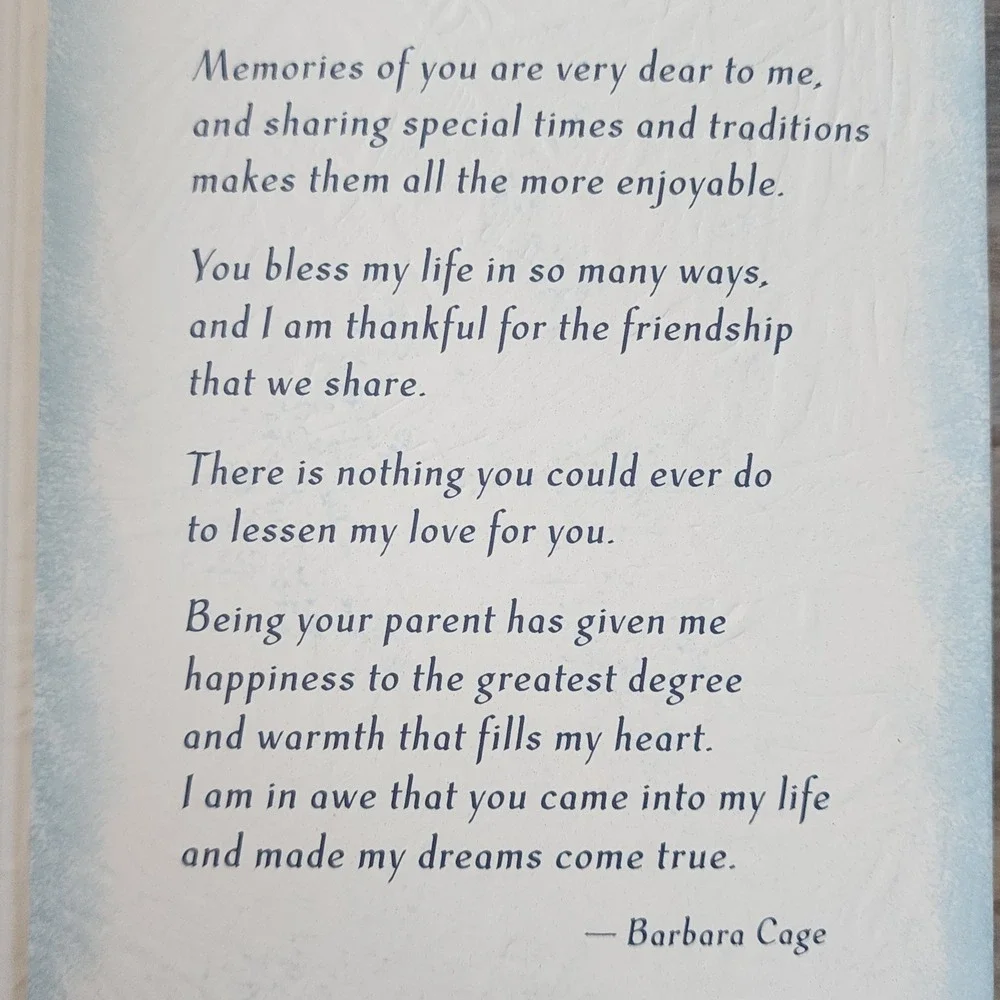 Blue Mountain Arts My Child Never Forget These Ten Things Card Barbara Cage
